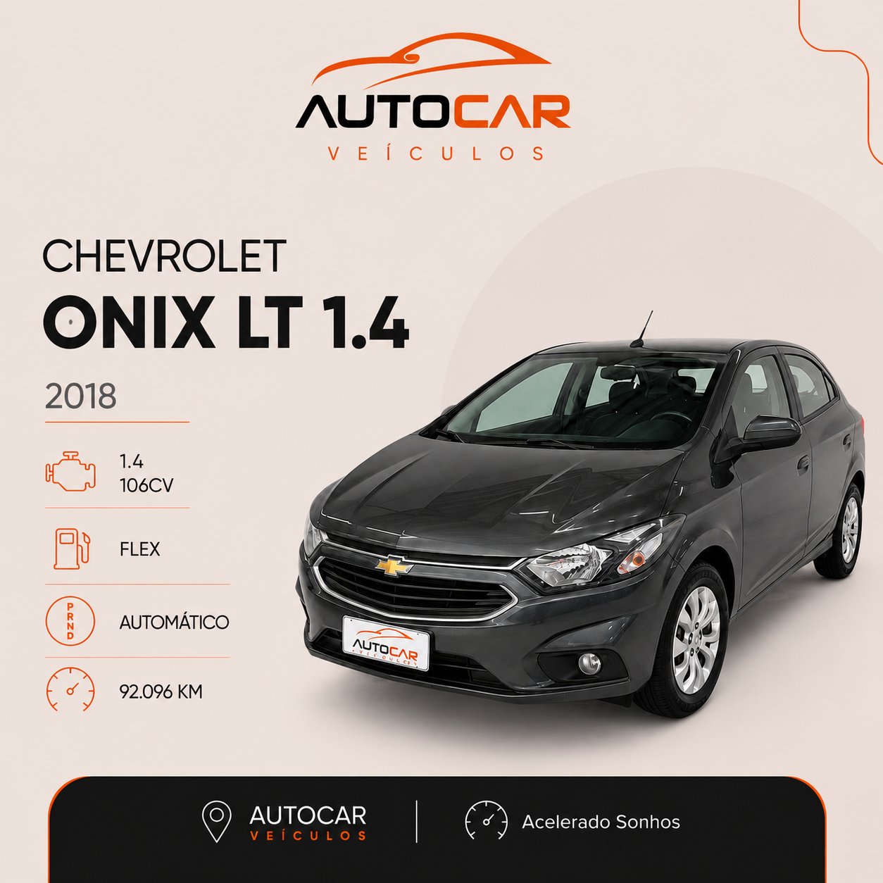 CHEVROLET  Onix LT 1.4 Automático 
